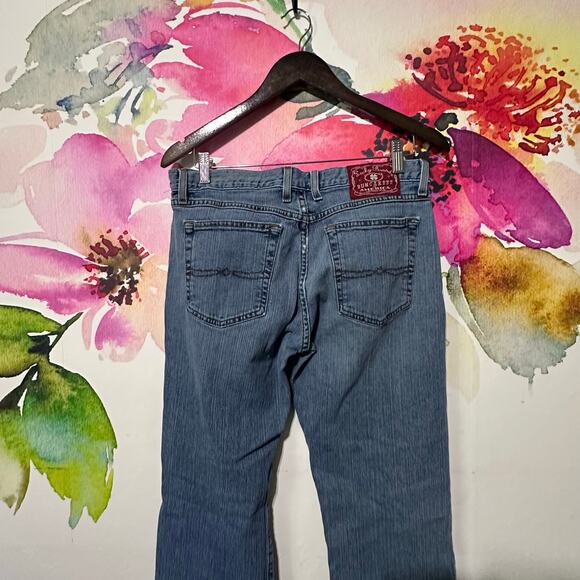 Lucky Brand Jeans Womens Size 12/31 Denim Dungarees Made In USA American Vintage - Picture 3 of 6